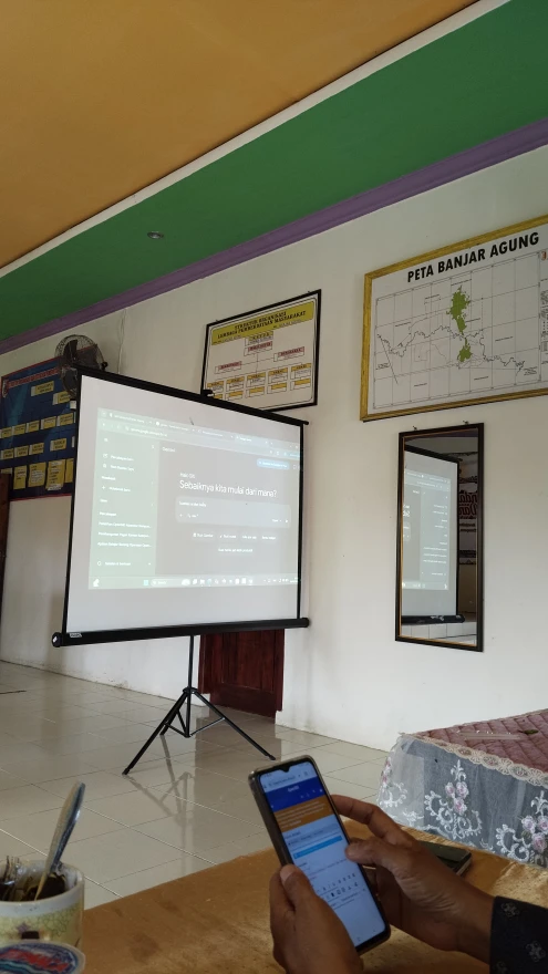 Pemerintah Kampung Banjar Agung menggelar kegiatan bimbingan teknis (Bimtek) penguatan sistem informasi desa "openSID"